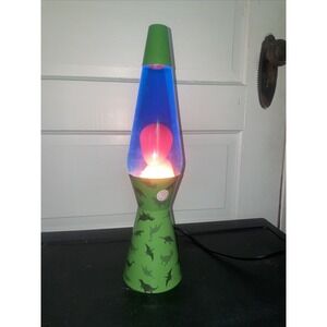 Dinosaur Themed Lava Lamp Blue Orange Red Yellow Green